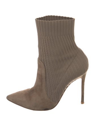 Gianvito Rossi Suede Sock Boots