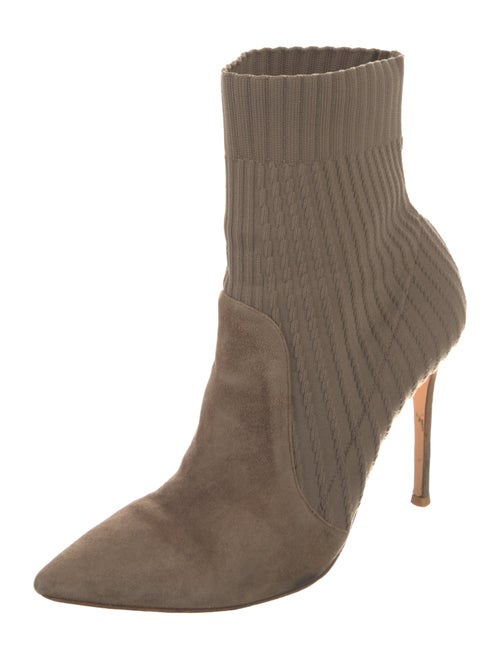 Gianvito Rossi Suede Sock Boots