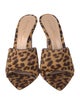 Gianvito Rossi Ponyhair Animal Print Mules