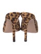 Gianvito Rossi Ponyhair Animal Print Mules