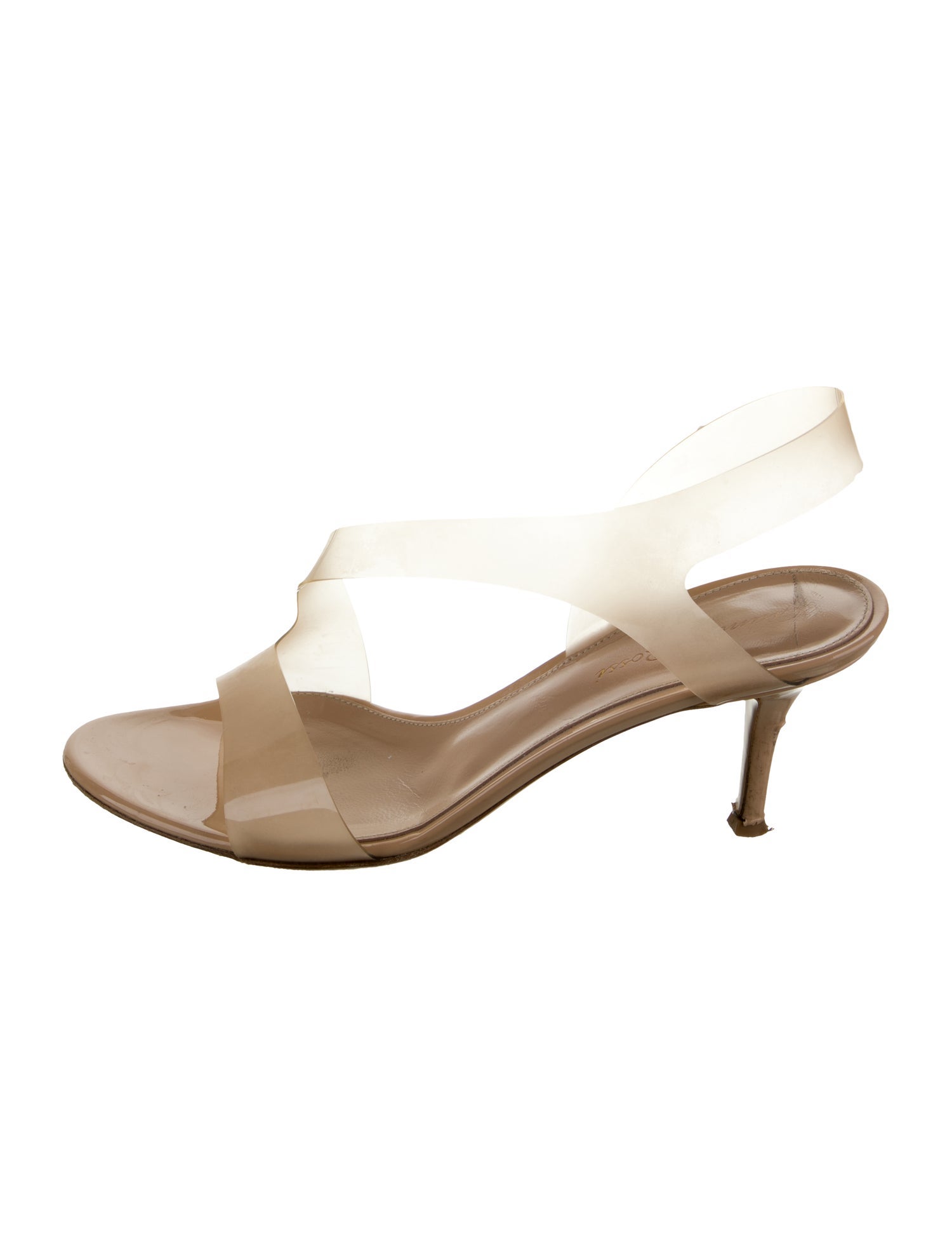 Gianvito Rossi PVC Slingback Sandals