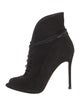 Gianvito Rossi Suede Lace-Up Boots