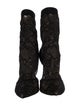 Gianvito Rossi Lace Mesh Accents Sock Boots