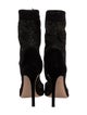 Gianvito Rossi Lace Mesh Accents Sock Boots