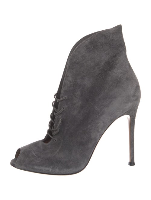 Gianvito Rossi Suede Lace-Up Boots