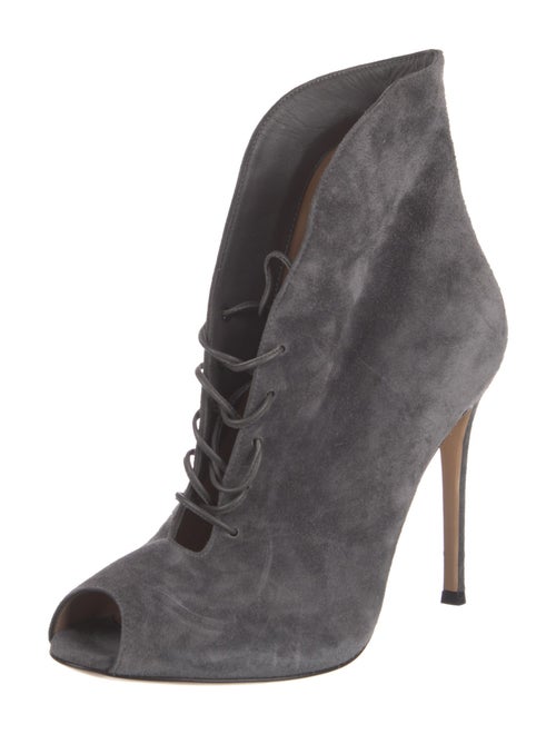 Gianvito Rossi Suede Lace-Up Boots