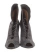 Gianvito Rossi Suede Lace-Up Boots