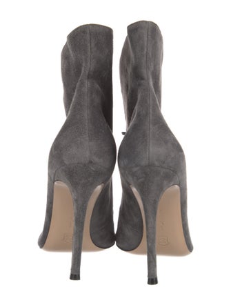 Gianvito Rossi Suede Lace-Up Boots