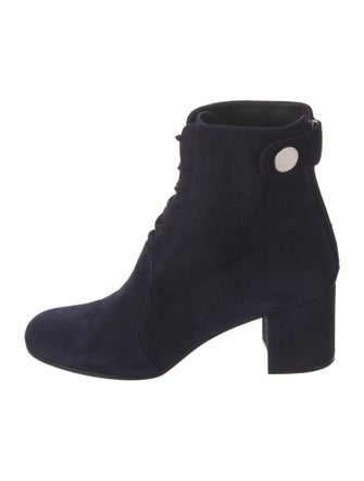 Gianvito Rossi Suede Lace-Up Boots