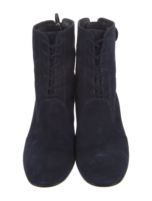 Gianvito Rossi Suede Lace-Up Boots