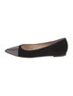 Gianvito Rossi Velvet Crystal Embellishments Ballet Flats