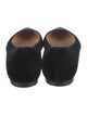 Gianvito Rossi Velvet Crystal Embellishments Ballet Flats