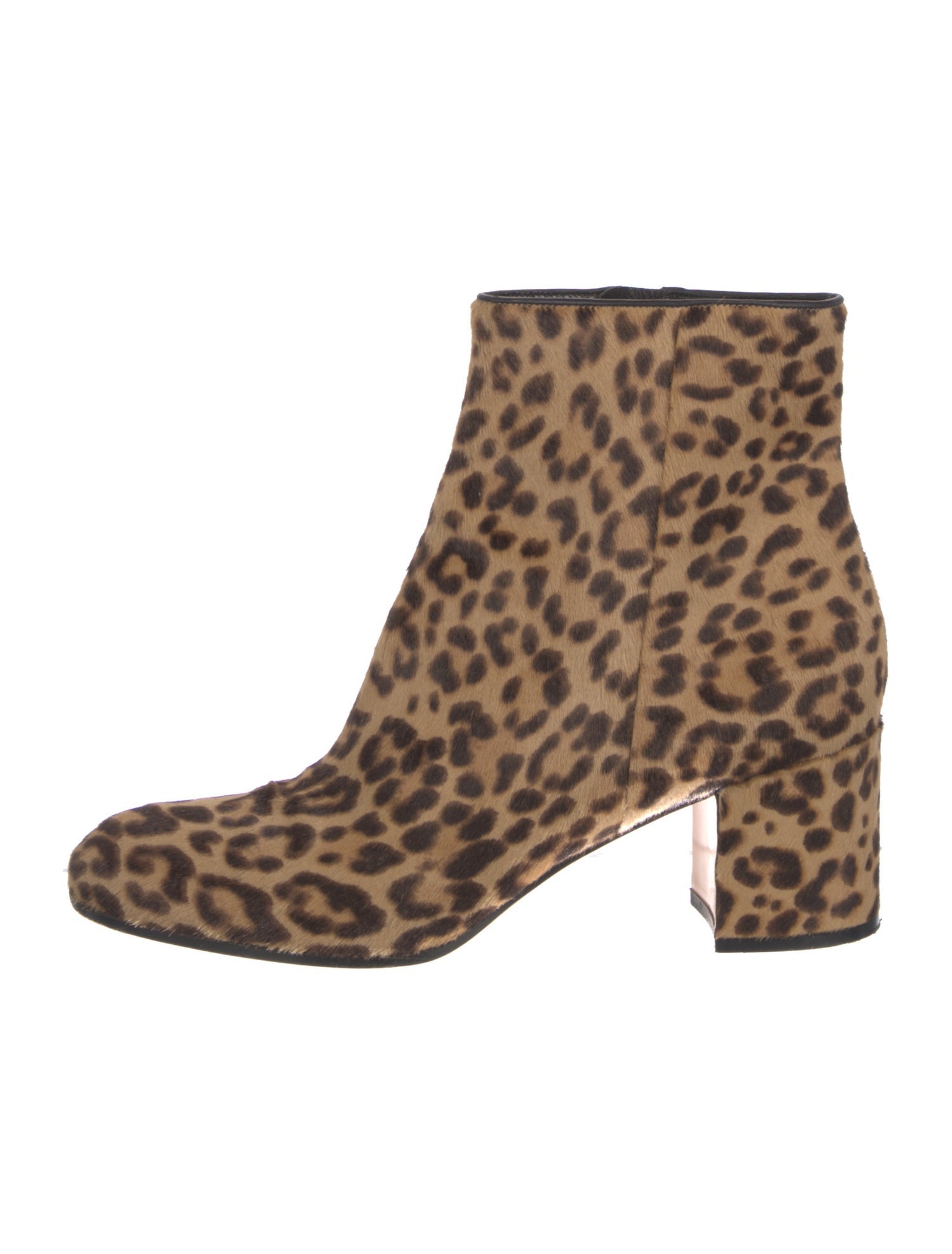 Gianvito Rossi Ponyhair Animal Print Boots