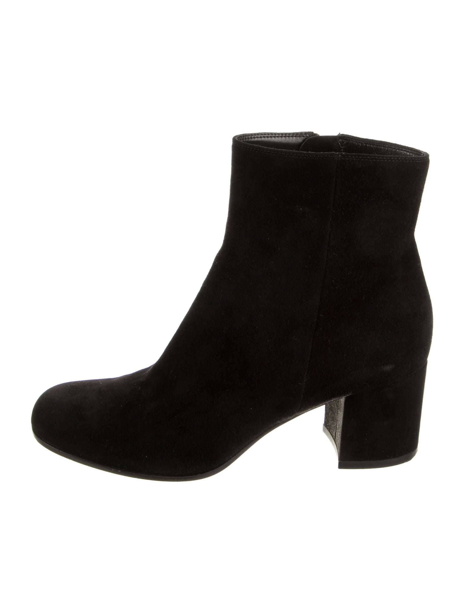 Gianvito Rossi Suede Leather Trim Embellishment Boots