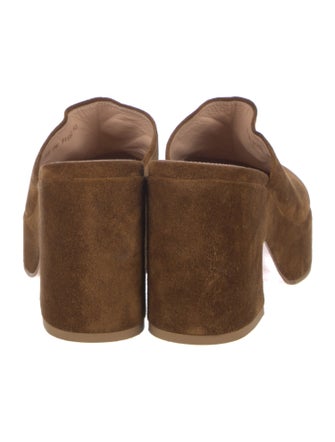 Gianvito Rossi Suede Mules