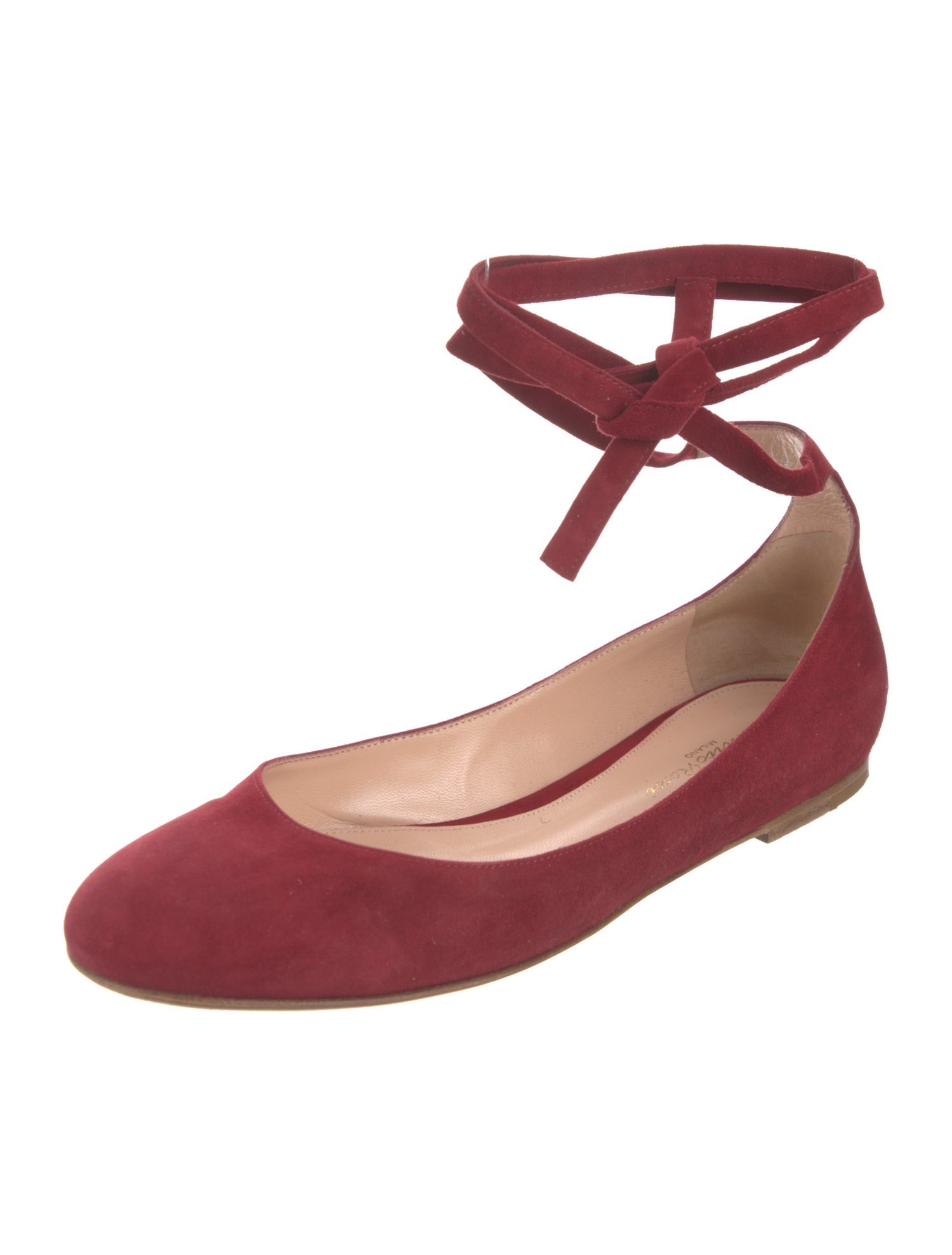 Gianvito Rossi Suede Ballet Flats
