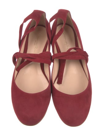 Gianvito Rossi Suede Ballet Flats