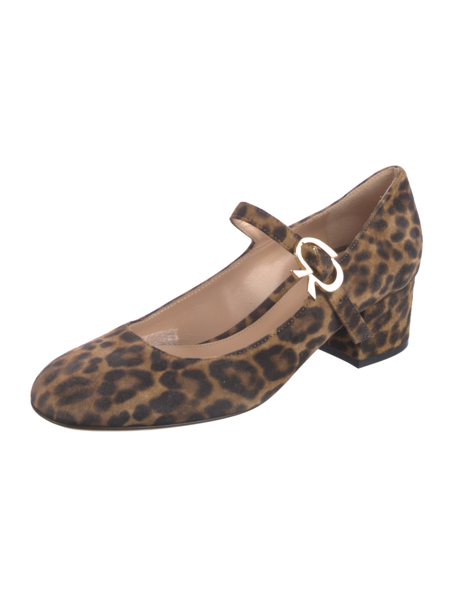 Gianvito Rossi Suede Animal Print Pumps
