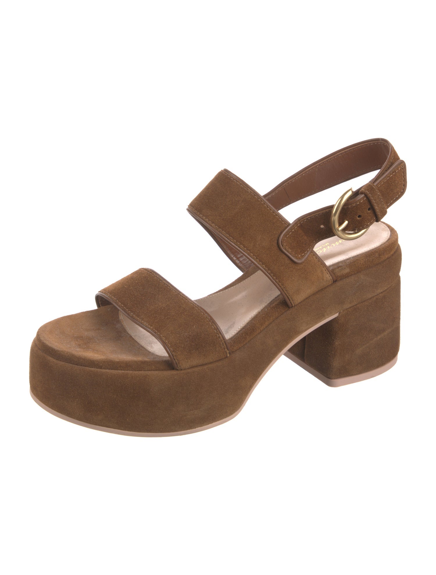 Gianvito Rossi Suede Slingback Sandals