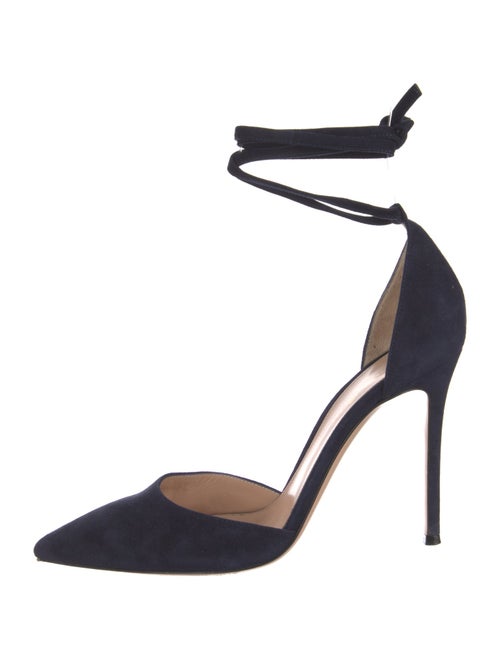 Gianvito Rossi Suede D'Orsay Pumps