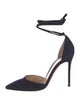 Gianvito Rossi Suede D'Orsay Pumps