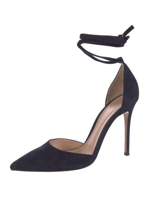 Gianvito Rossi Suede D'Orsay Pumps