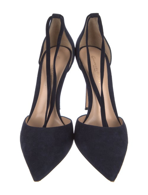 Gianvito Rossi Suede D'Orsay Pumps