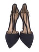 Gianvito Rossi Suede D'Orsay Pumps