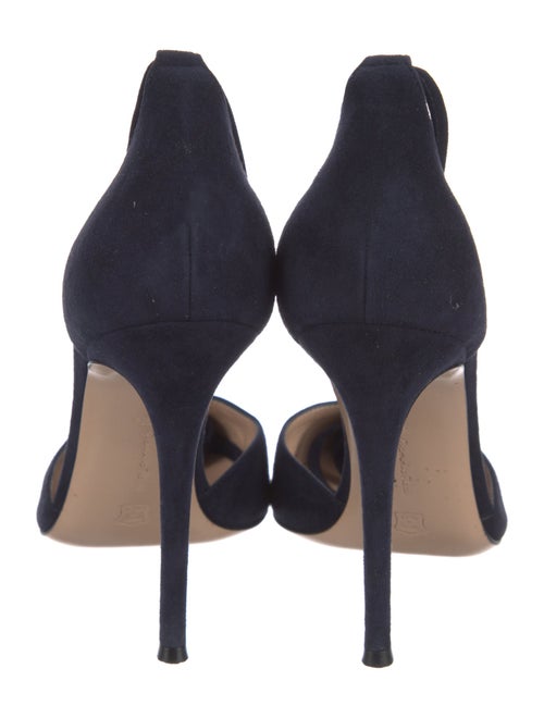 Gianvito Rossi Suede D'Orsay Pumps