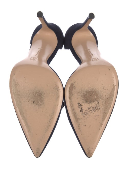 Gianvito Rossi Suede D'Orsay Pumps