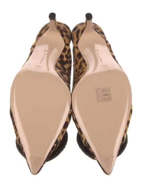 Gianvito Rossi Ponyhair Animal Print Mules