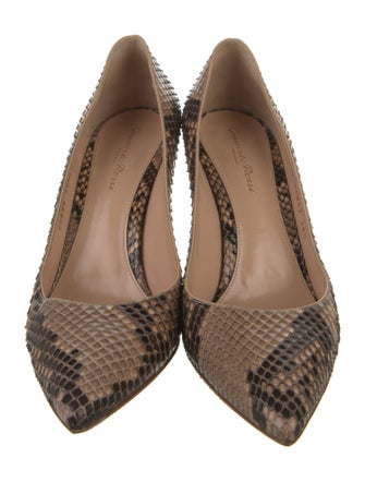 Gianvito Rossi Snakeskin Animal Print Pumps