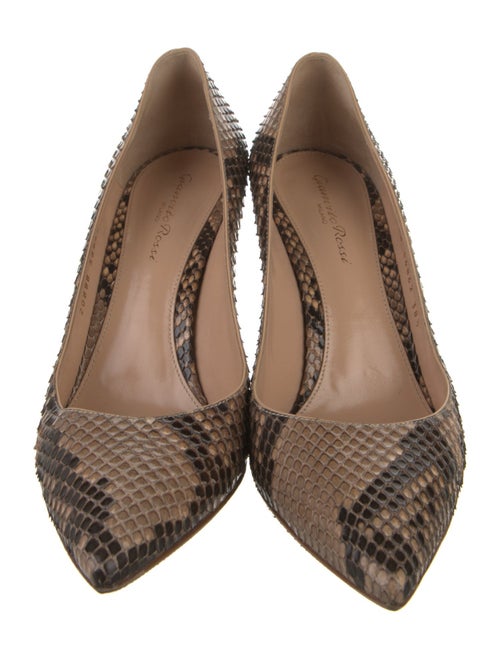 Gianvito Rossi Snakeskin Animal Print Pumps