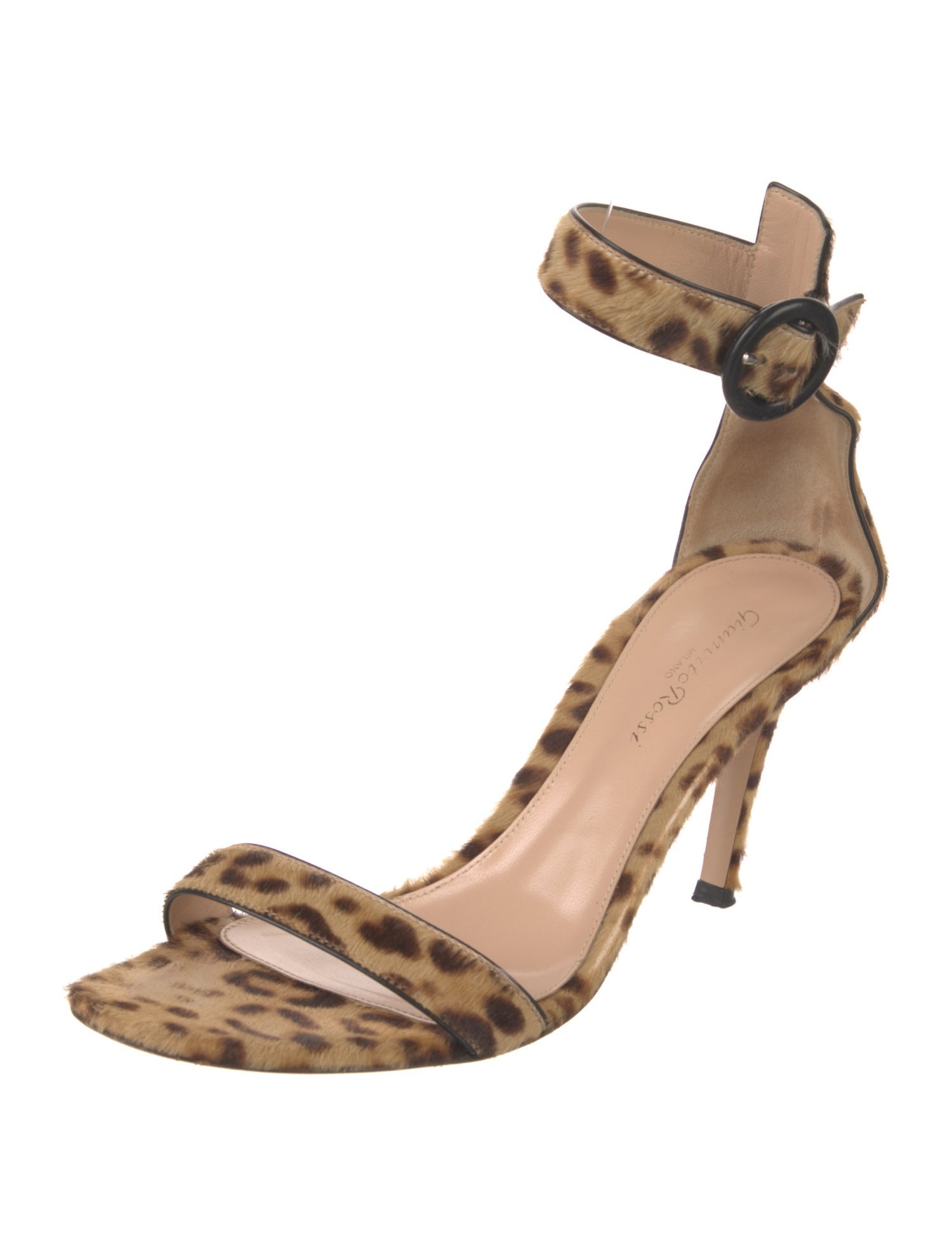 Gianvito Rossi Ponyhair Animal Print Sandals