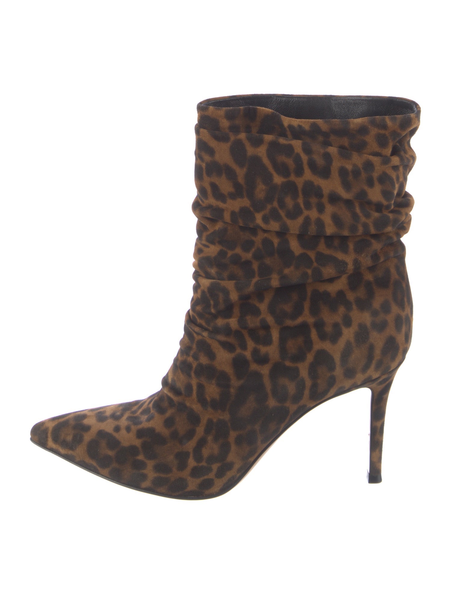Gianvito Rossi Suede Animal Print Boots