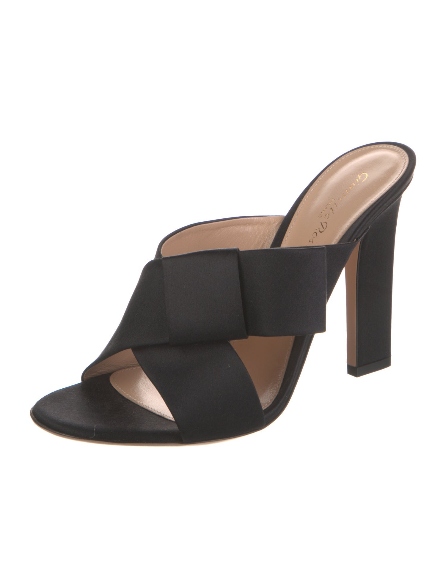 Gianvito Rossi Satin Slides