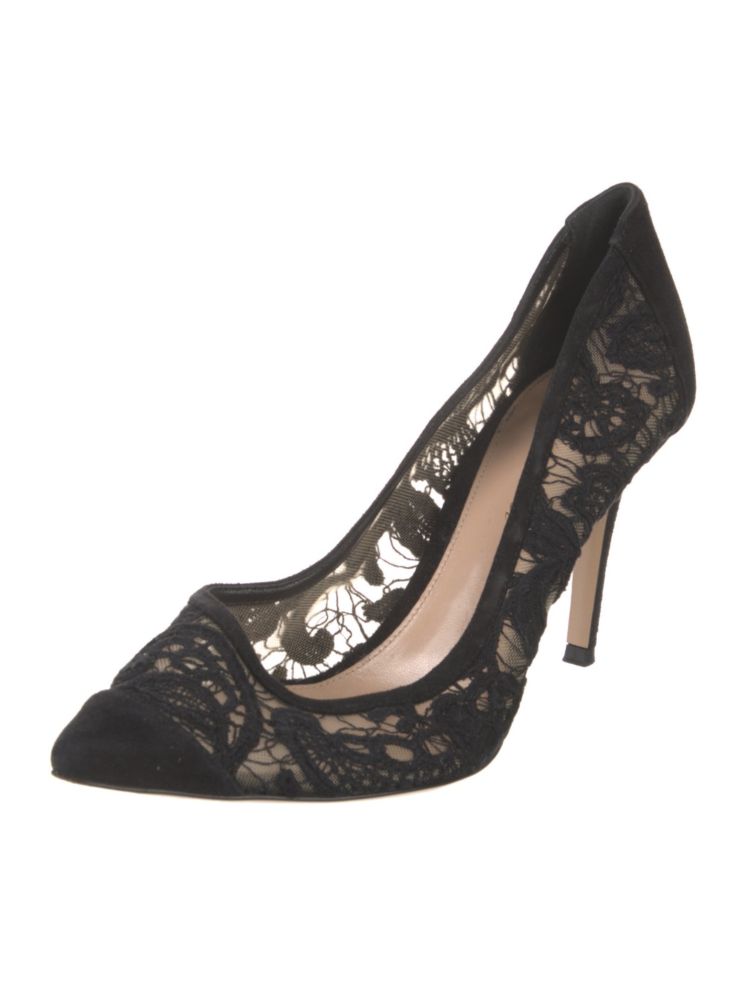Gianvito Rossi Lace Lace Pattern Pumps