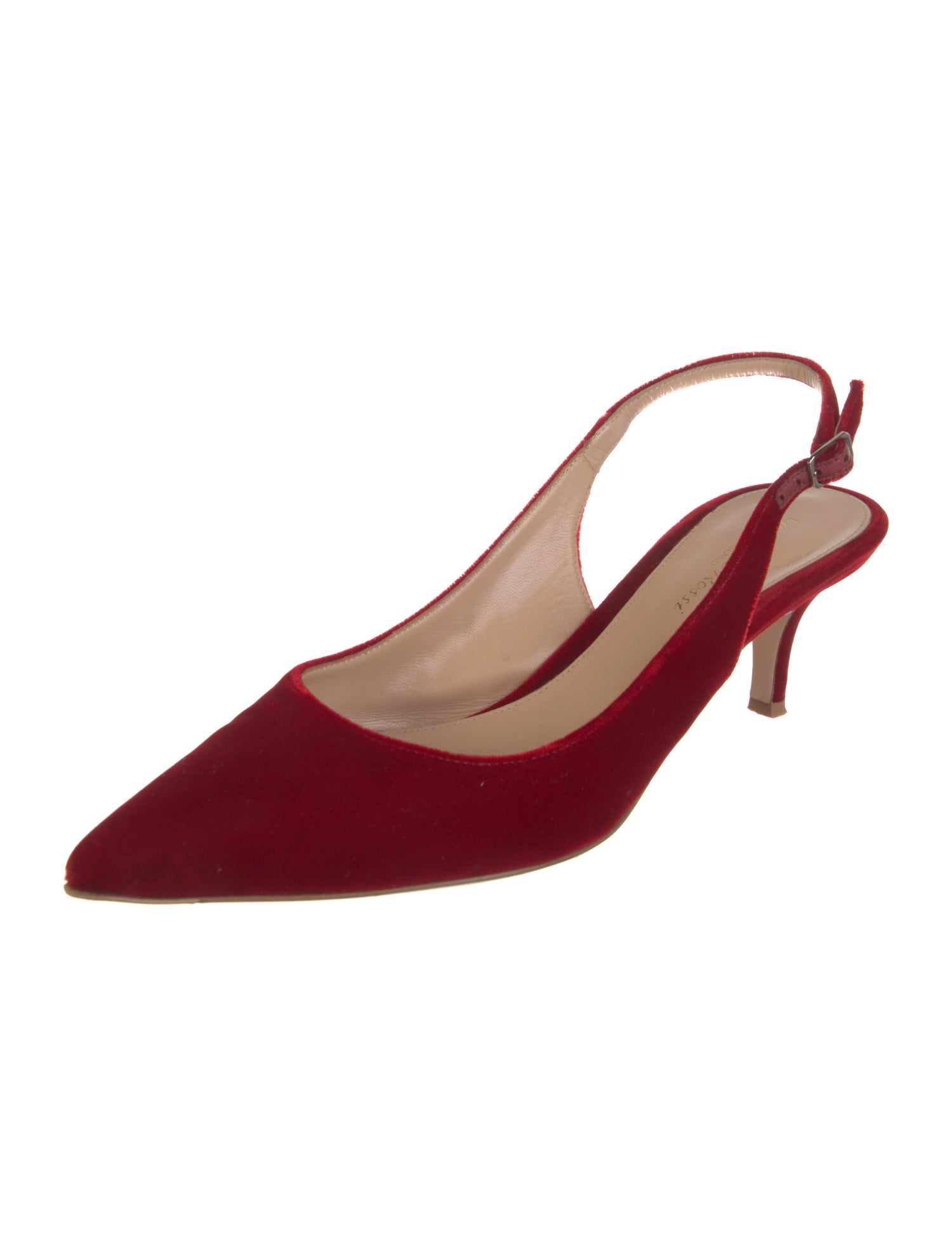 Gianvito Rossi Velvet Slingback Pumps