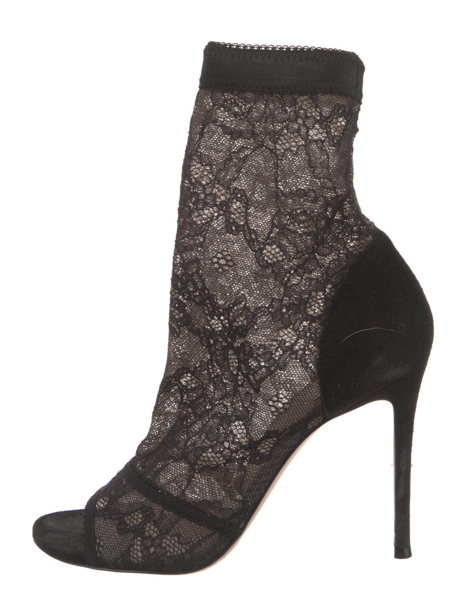 Gianvito Rossi Lace Lace Pattern Sock Boots