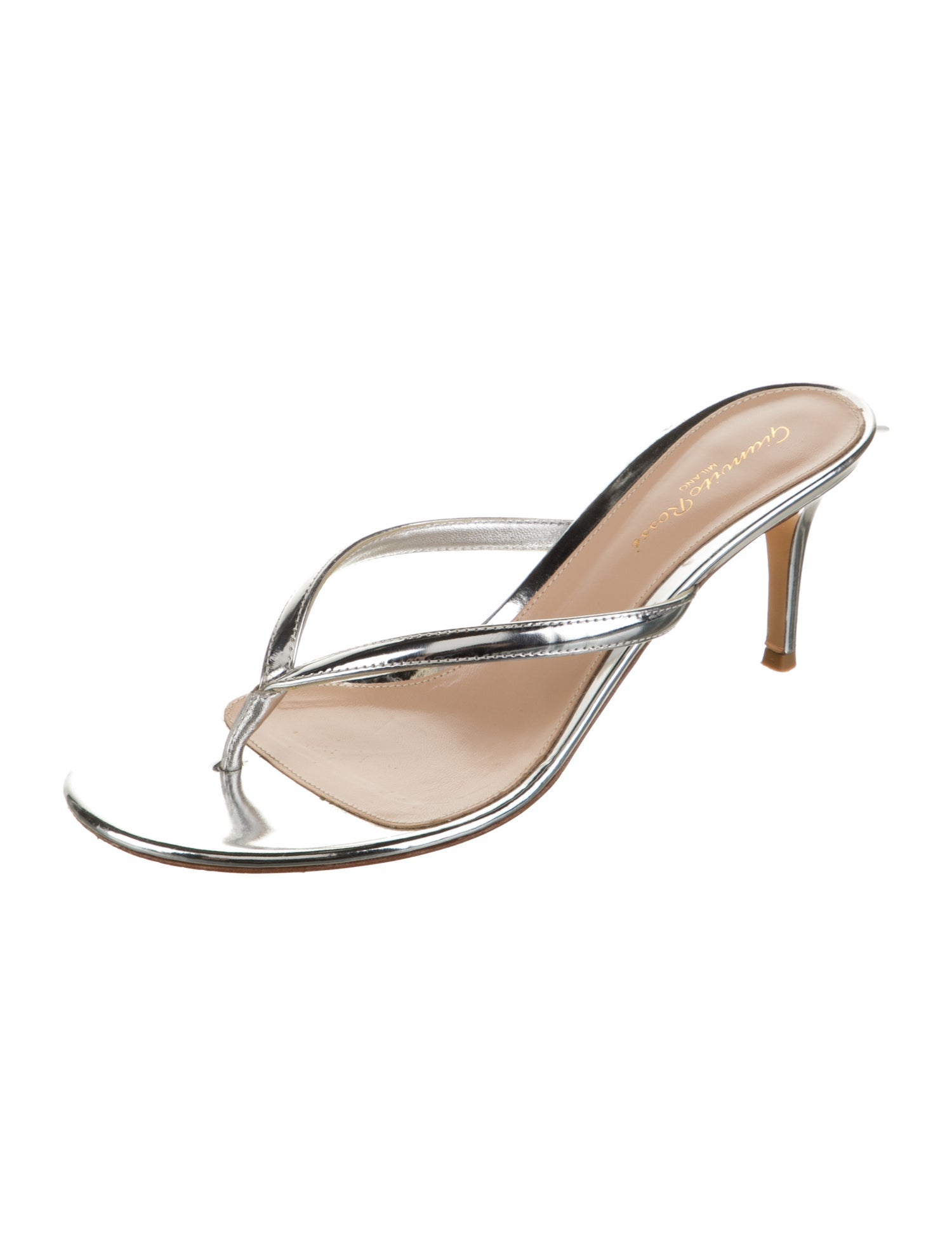 Gianvito Rossi Leather Slides