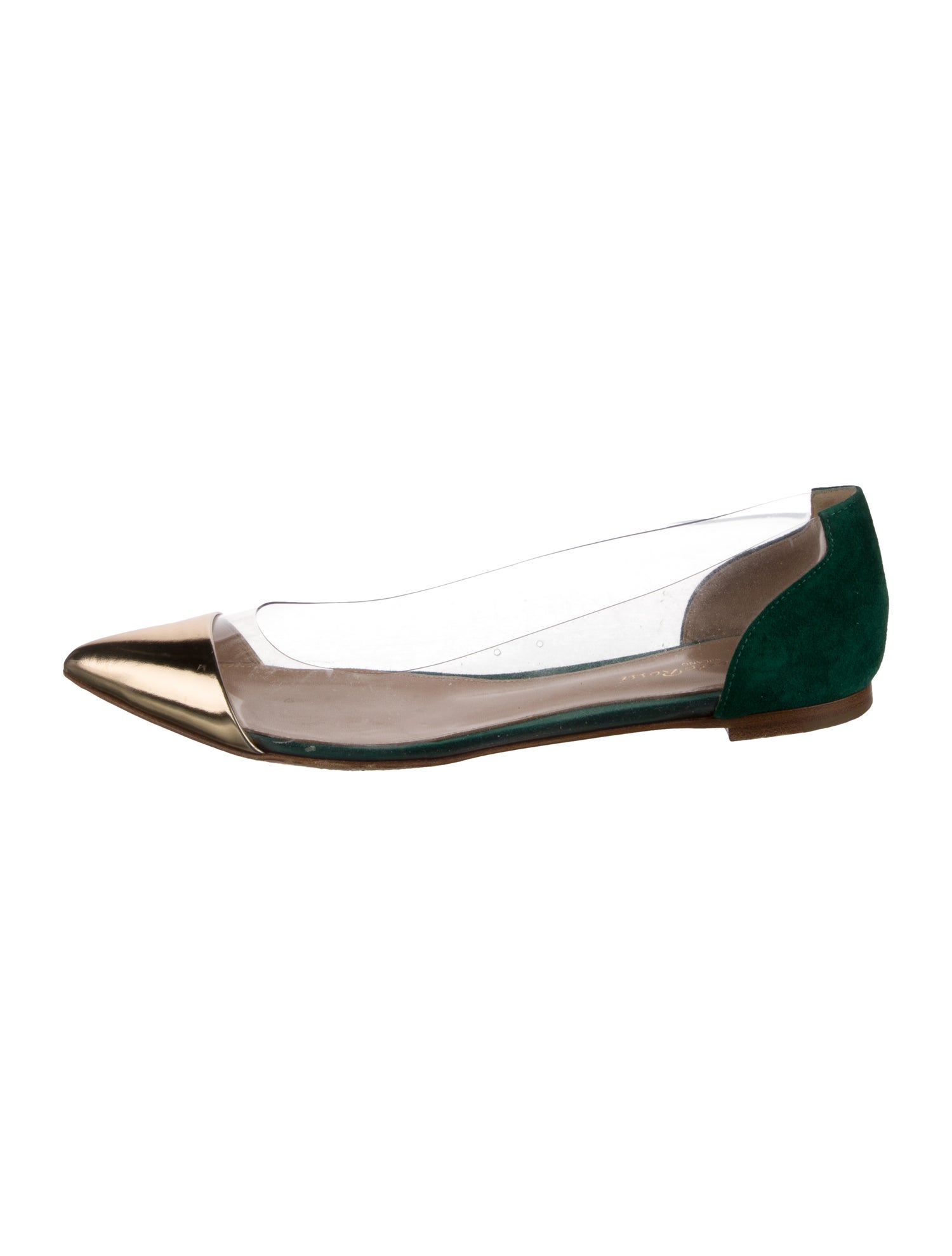 Gianvito Rossi Suede Flats