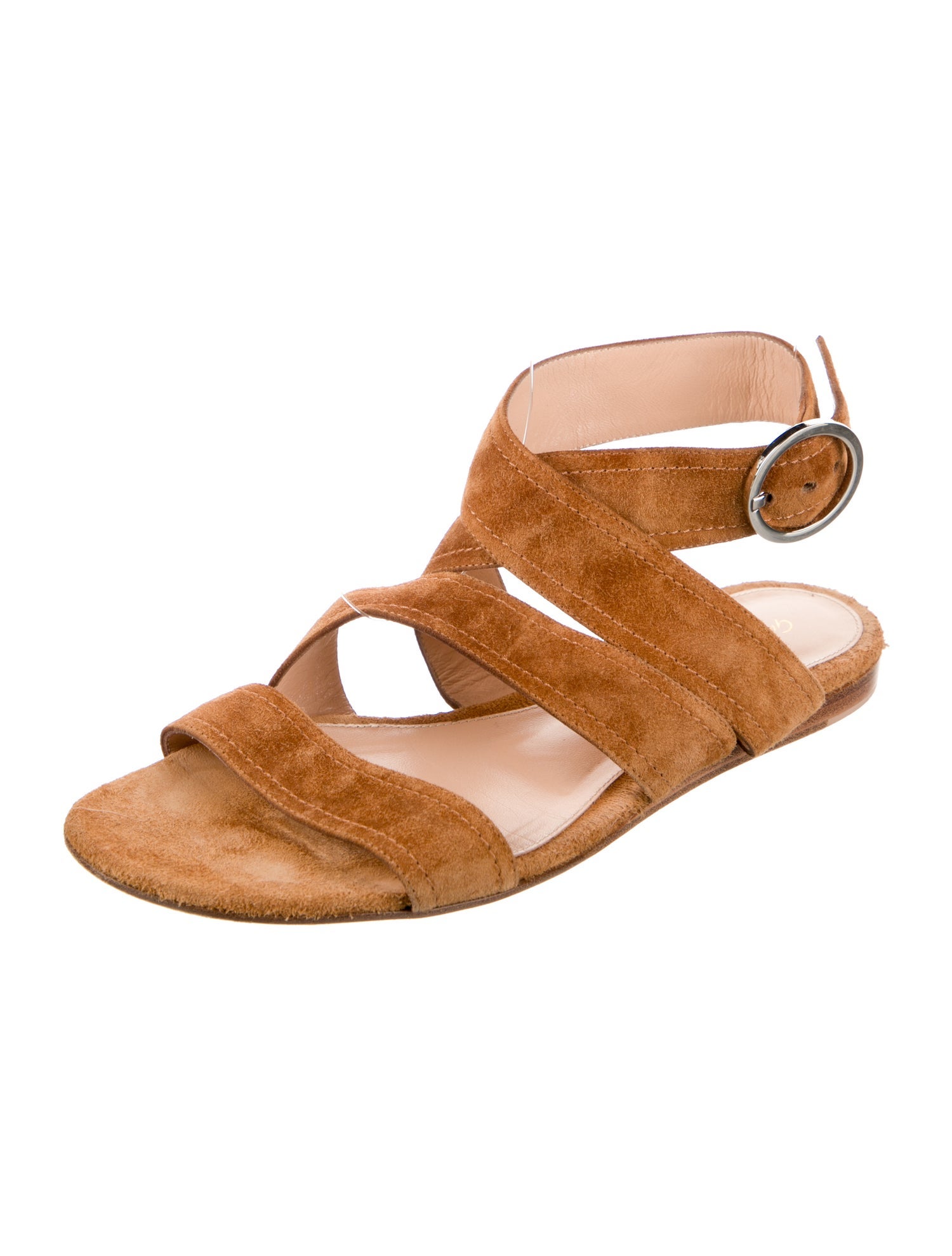 Gianvito Rossi Suede Gladiator Sandals