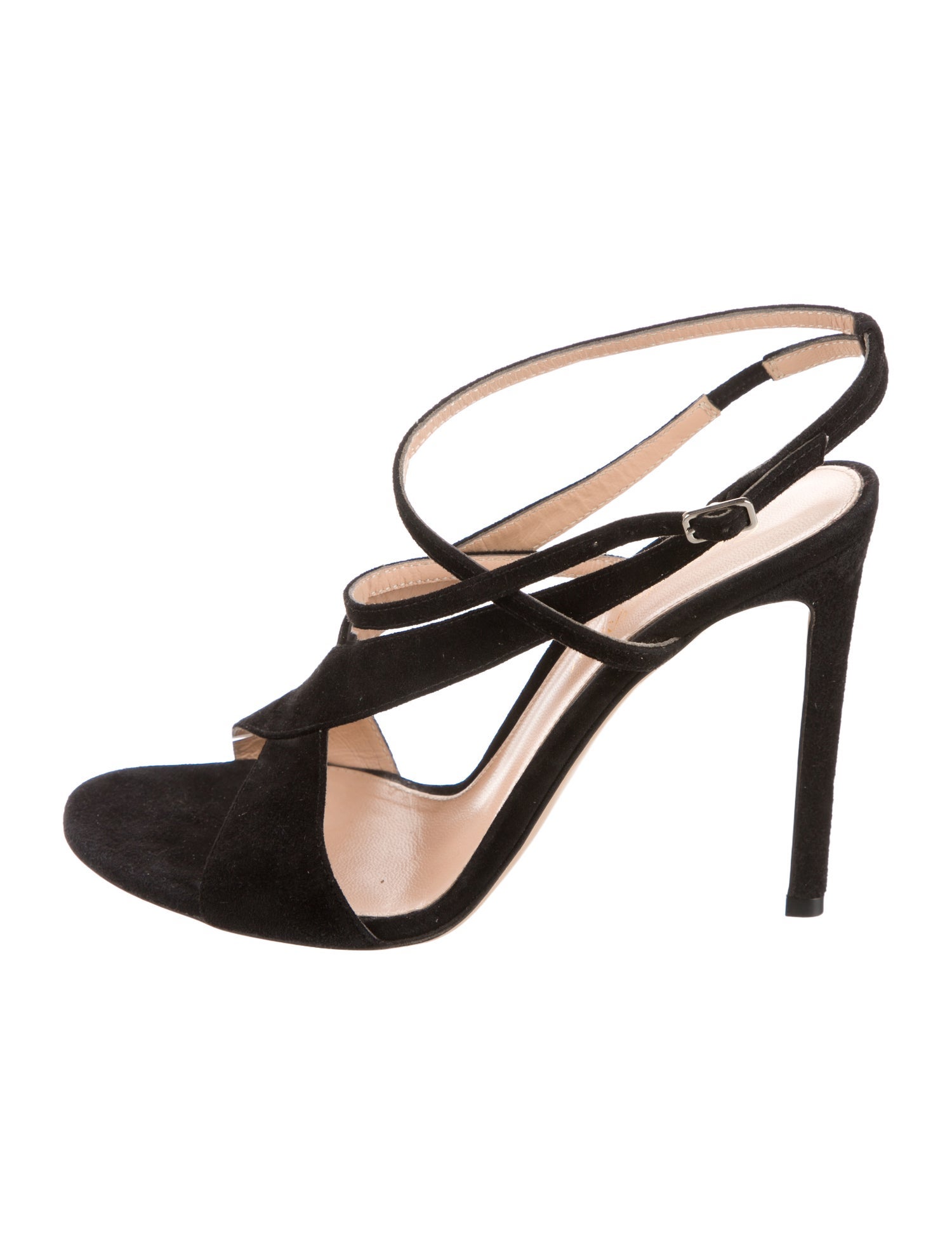 Gianvito Rossi Suede Slingback Sandals