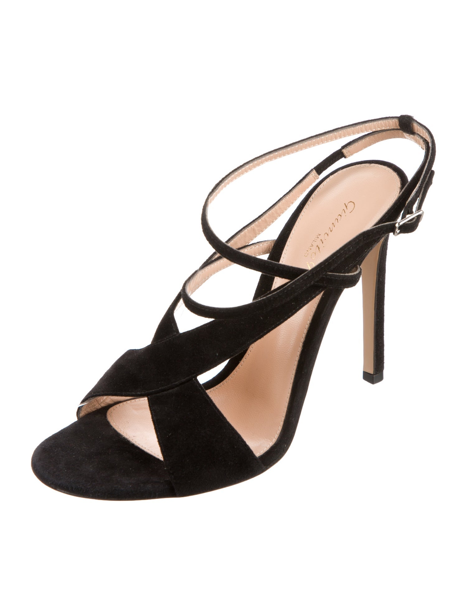 Gianvito Rossi Suede Slingback Sandals