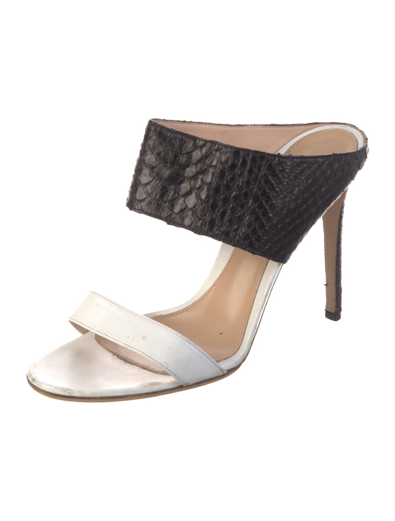 Gianvito Rossi Leather Slides