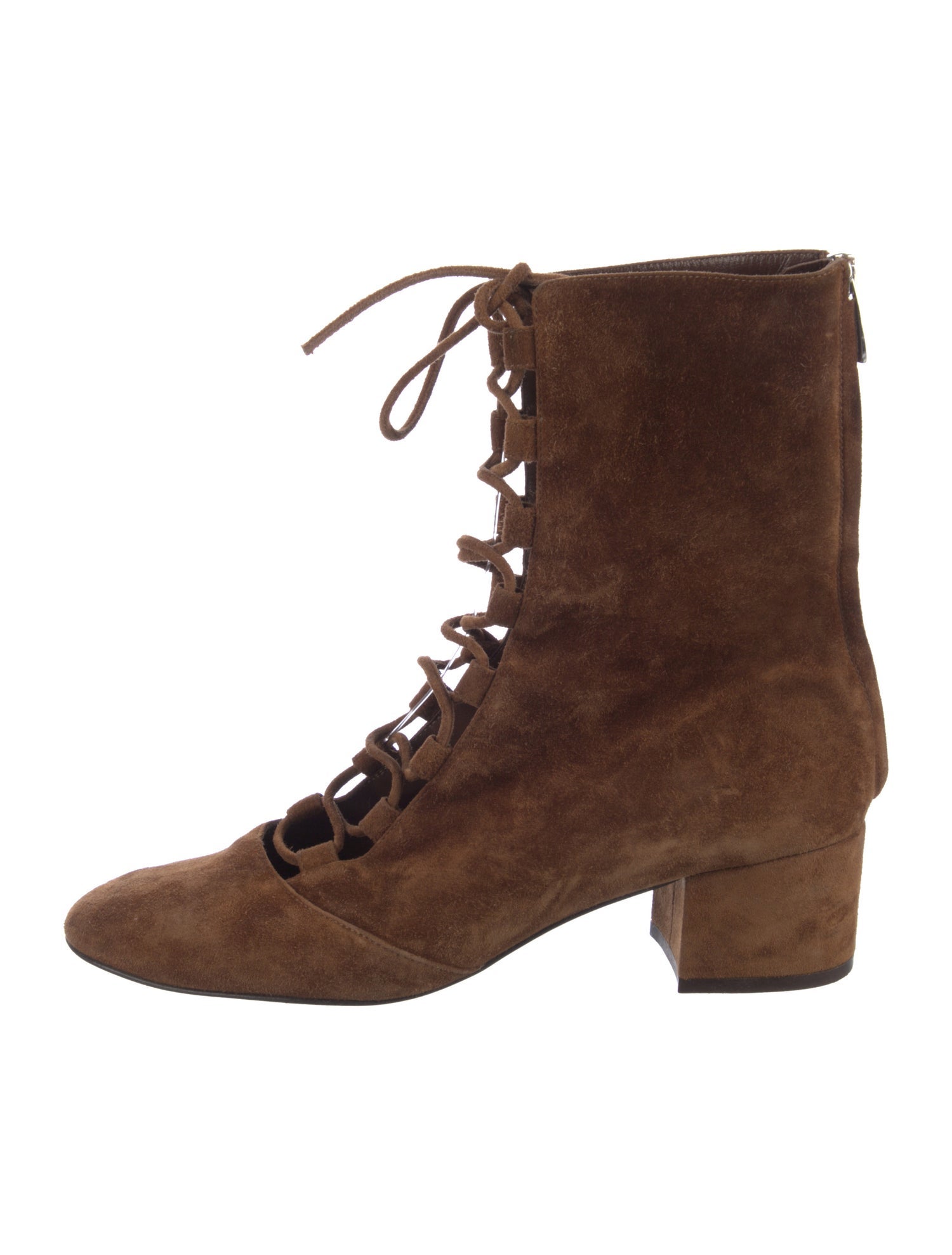 Gianvito Rossi Suede Combat Boots