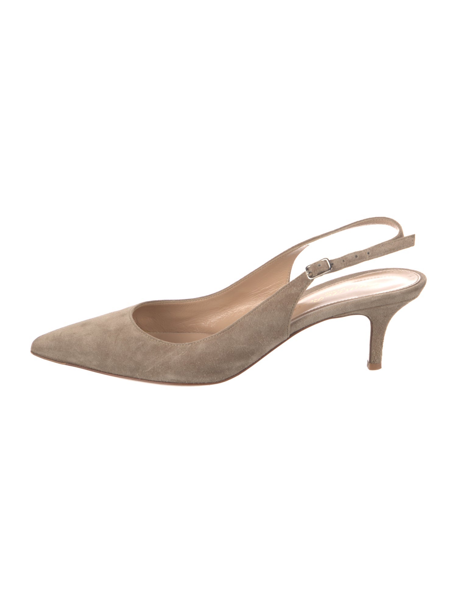Gianvito Rossi Suede Slingback Pumps