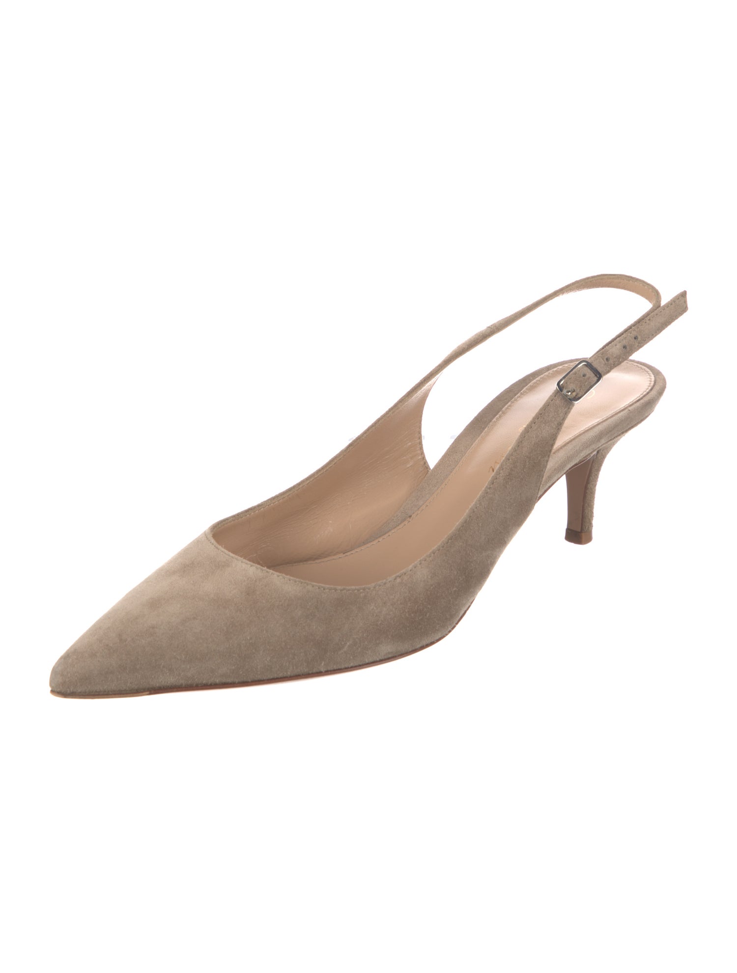 Gianvito Rossi Suede Slingback Pumps