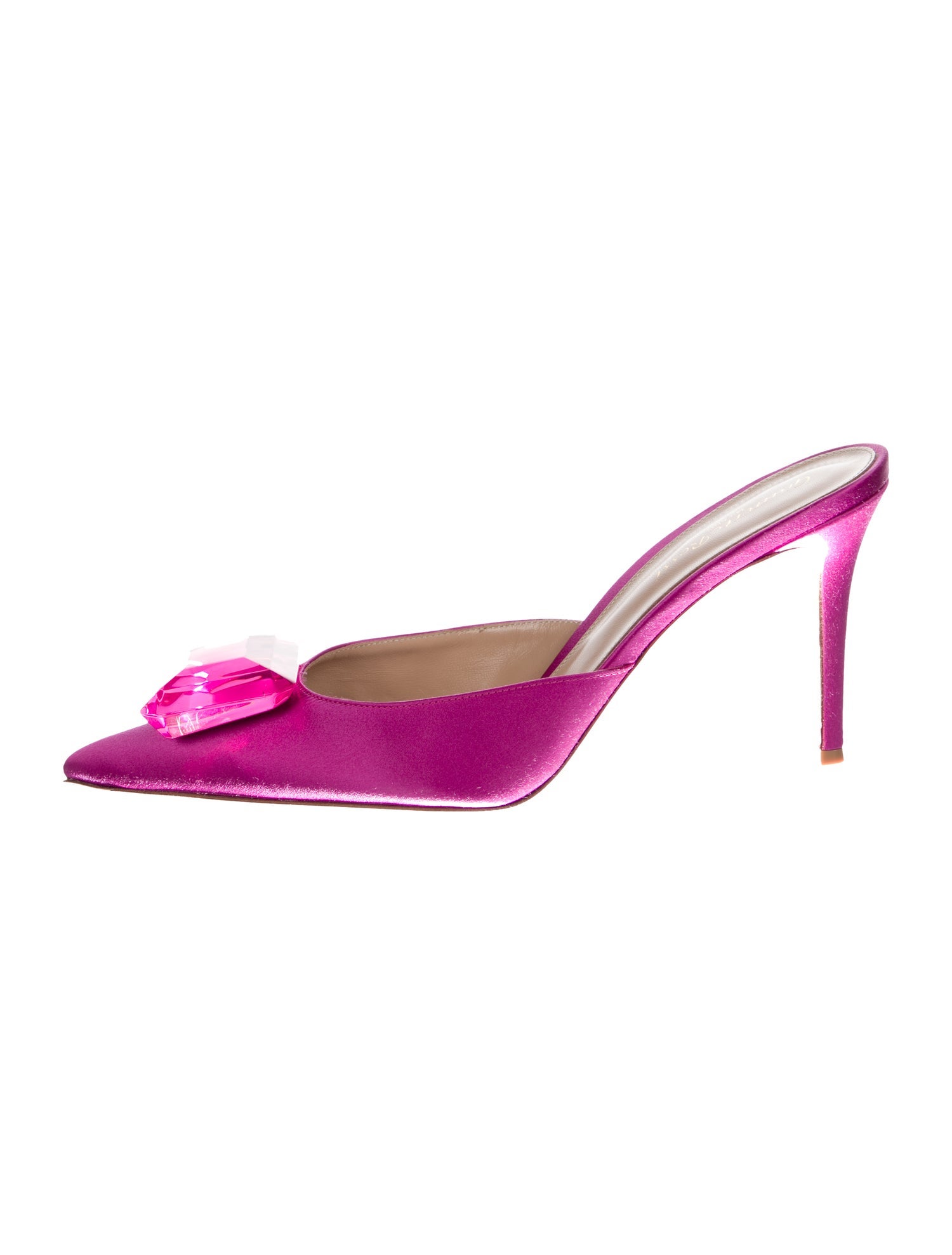 Gianvito Rossi Satin Mules