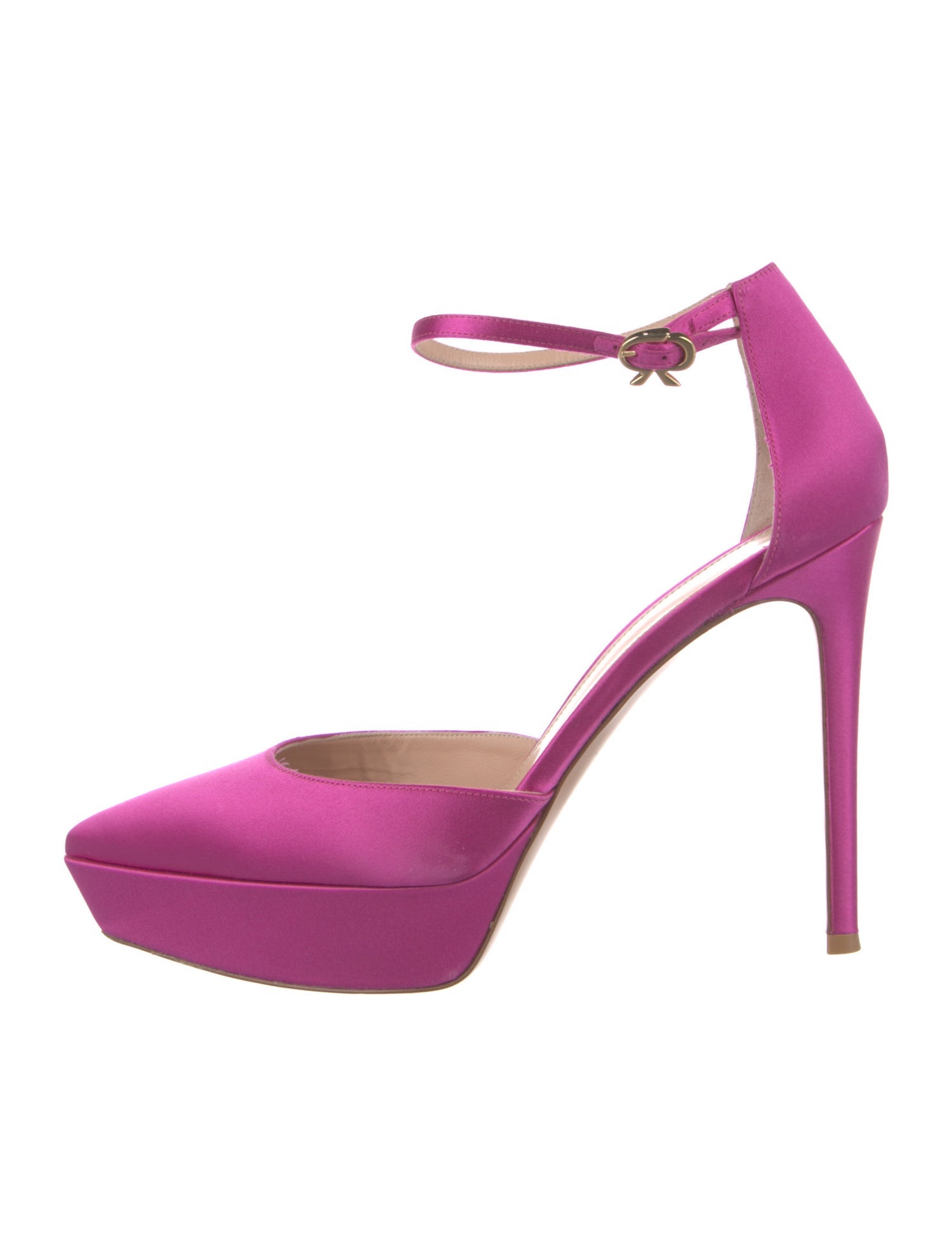 Gianvito Rossi Satin D'Orsay Pumps